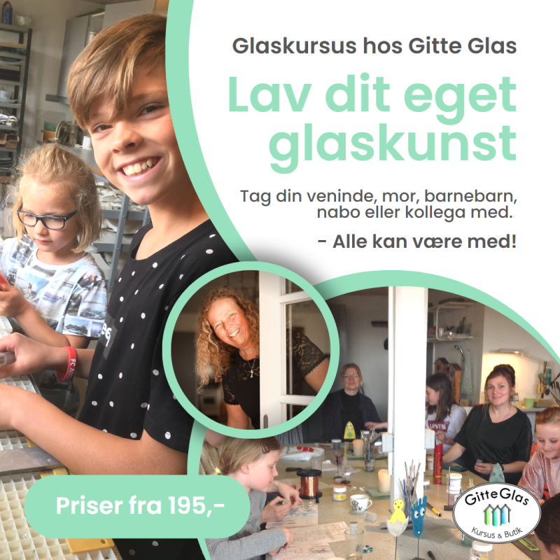 Glaskursus - ons. d. 15. Jan. 2025 (kl. 9.00-12.00)