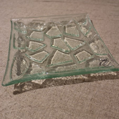 lille klar glasskål
