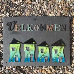 Stort Velkommenskilt med...