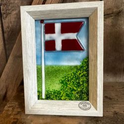 Glasbillede - Dannebrog