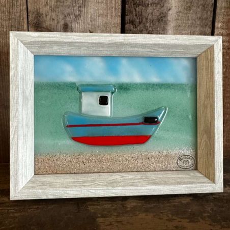 Glasbillede - Fiskekutter