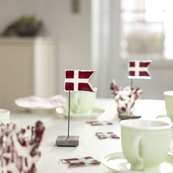 dannebrog i glas