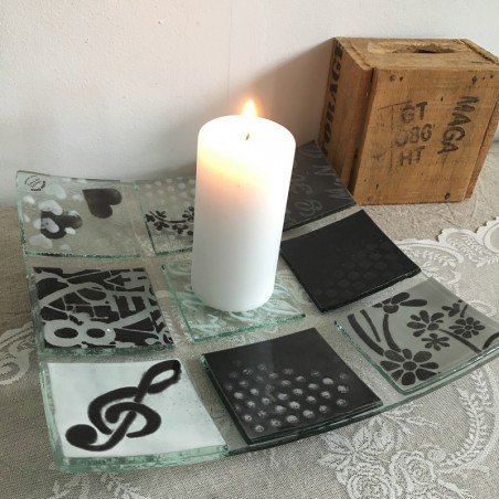 Glasfad med 9 felter