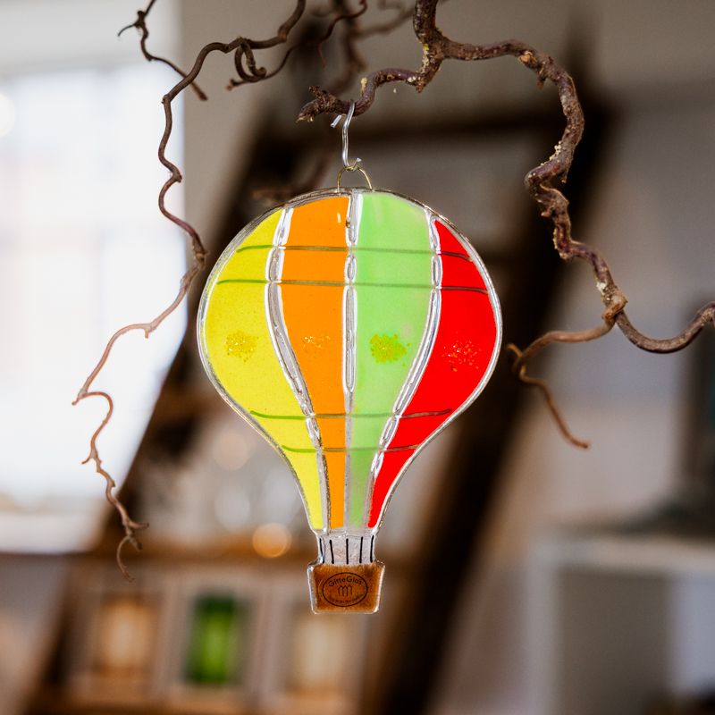 Luftballon til ophæng - Rød/Gul/Orange/Lime
