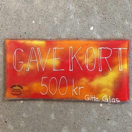 gavekort til Gitte Glas