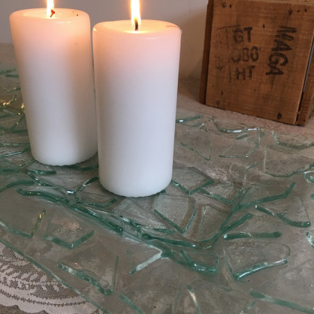 stort glasfad 60 cm