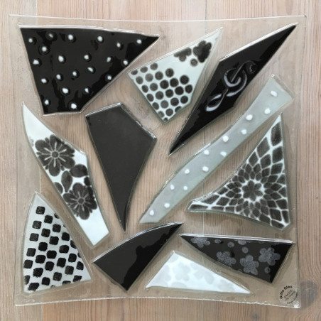 Glasfad med mosaik